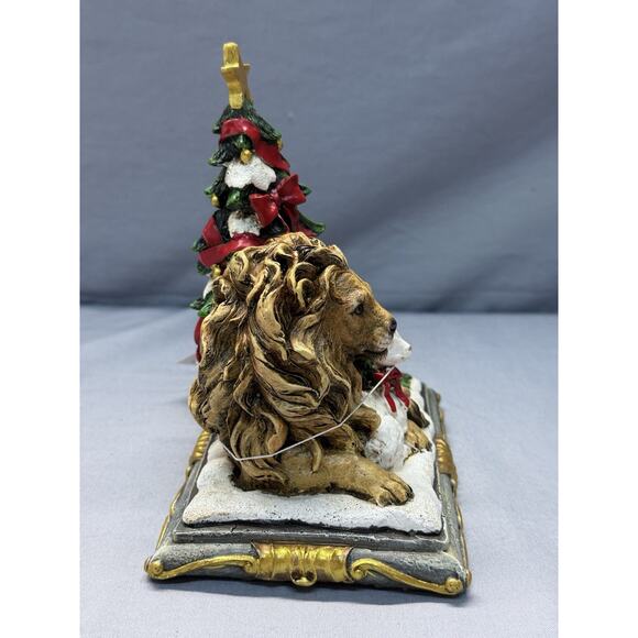 Joseph Studio 6.25 Lion & Lamb With Tree Figure Iteam-31232 NIB - Picture 5 of 7